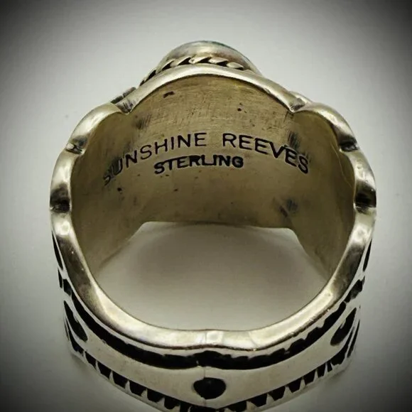 Sunshine Reeves Turquoise Ring – Sterling, 15g - Picture 5 of 5